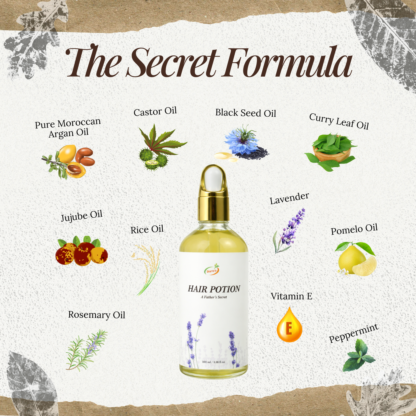 Bara'a Hair Potion - Scalp & Hair Elixir Oil